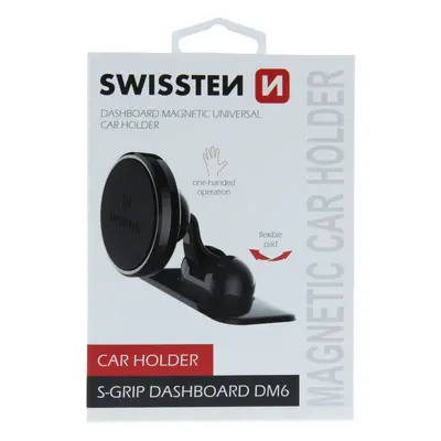 Magnetický držák do auta Swissten S-Grip Dashboard DM6, černý