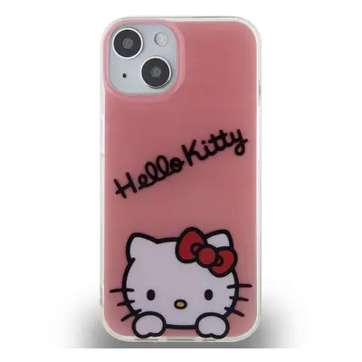 Zadní kryt Hello Kitty IML Daydreaming Logo pro Apple iPhone 13, růžová