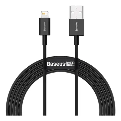 Datový kabel Baseus Superior Series Fast Charging Data Cable USB to iP 2.4A 2m, černá