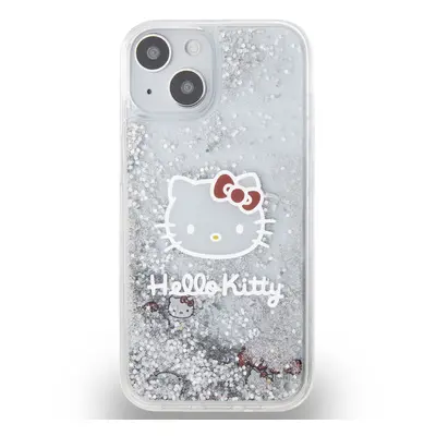 Zadní kryt Hello Kitty Liquid Glitter Electroplating Head Logo pro Apple iPhone 12/12 Pro, trans