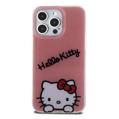 Zadní kryt Hello Kitty IML Daydreaming Logo pro Apple iPhone 15 Pro Max, růžová