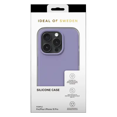 Silikonový ochranný kryt iDeal Of Sweden pro Apple iPhone 15 Pro, purple