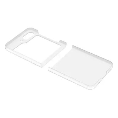 Zadní kryt s ochranným rámečkem Cellularline Clear Duo pro Samsung Galaxy Z Flip5, transparentní