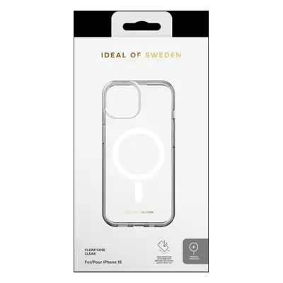 Ochranný kryt Clear Case s Magsafe iDeal Of Sweden pro Apple iPhone 15, transparentní