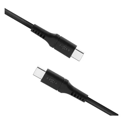 Nabíjecí a datový kabel FIXED Liquid silicone s konektory USB-C/USB-C a podporou PD, 0.5m, USB 2