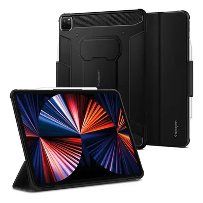 Ochranný kryt Spigen Rugged Armor Pro pro Apple iPad Pro 12,9" 2021, černá