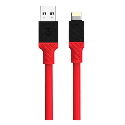 Kabel Tactical Fat Man Cable USB-A/Lightning, červená