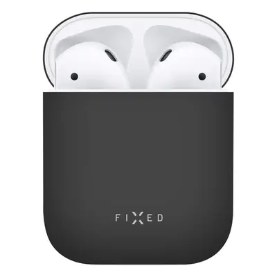 Ultratenké silikonové pouzdro FIXED Silky pro Apple Airpods, černá