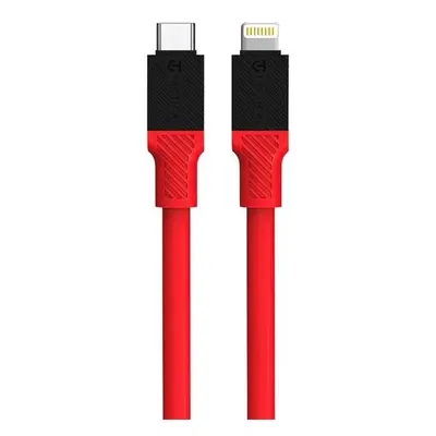 Kabel Tactical Fat Man Cable USB-C/Lightning, červená