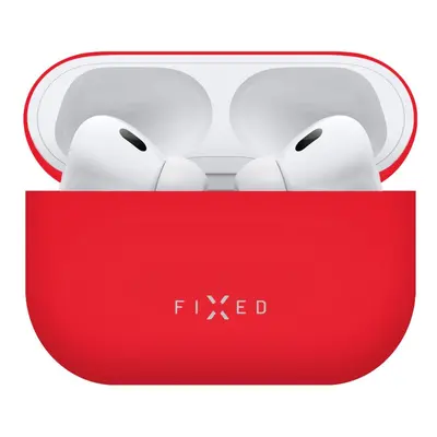 Ultratenké silikonové pouzdro FIXED Silky pro Apple AirPods Pro 2, červená