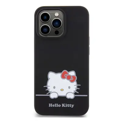 Zadní kryt Hello Kitty Liquid Silicone Daydreaming Logo pro Apple iPhone 13 Pro, black