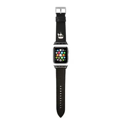 PU řemínek Karl Lagerfeld Karl Head pro Apple Watch 42/44mm, black