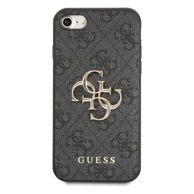 Zadní kryt Guess PU 4G Metal Logo pro Apple iPhone 7/8/SE2020/SE2022, šedá