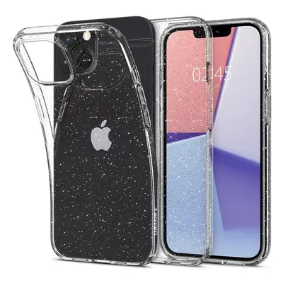 Ochranný kryt Spigen Liquid Crystal Glitter pro Apple iPhone 13, transparentní