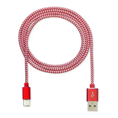 Datový kabel CUBE1 kabel USB > USB-C, 1m, červená