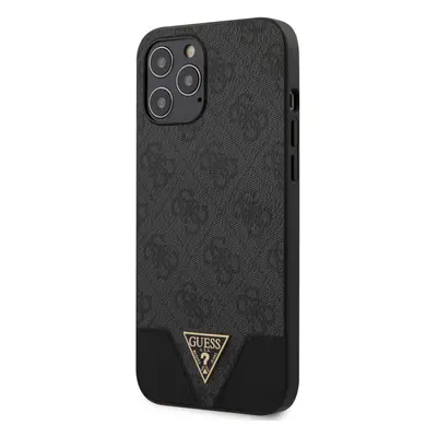 Guess 4G Triangle zadní kryt GUHCP12LPU4GHBK Apple iPhone 12 Pro Max grey