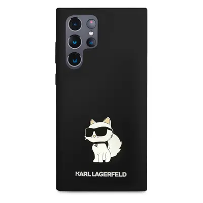 Zadní kryt Karl Lagerfeld Liquid Silicone Choupette NFT pro Samsung Galaxy S24 Ultra, black