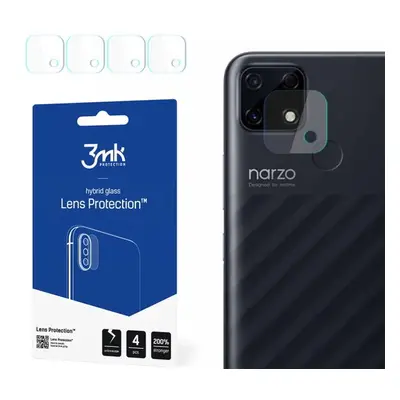 Hybridní sklo 3mk Lens ochrana kamery pro Realme Narzo 30A (4ks)