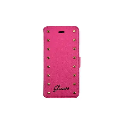 Guess Studded flipové pouzdro GUFLBKP6LSAP pro Apple iPhone 6 Plus pink