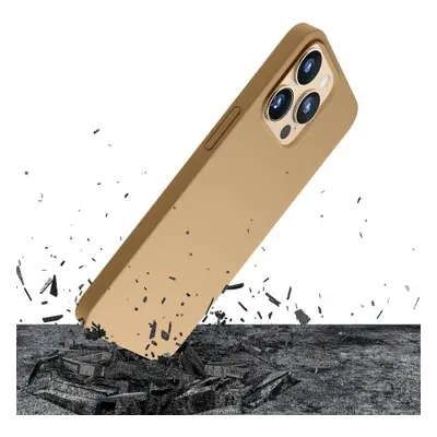 Ochranný kryt 3mk Hardy Silicone MagCase pro Apple iPhone 14 Pro, gold