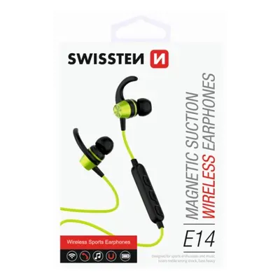 Sluchátka Bluetooth SWISSTEN ACTIVE lime