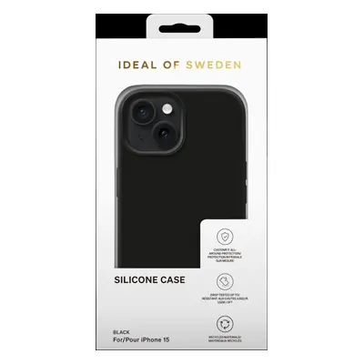 Silikonový ochranný kryt iDeal Of Sweden pro Apple iPhone 15, black