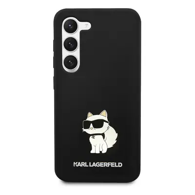 Zadní kryt Karl Lagerfeld Liquid Silicone Choupette NFT pro Samsung Galaxy S23+, black