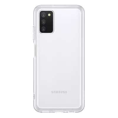 Poloprůhledný zadní kryt pro Samsung Galaxy A03s, EF-QA038TTE, transparentní