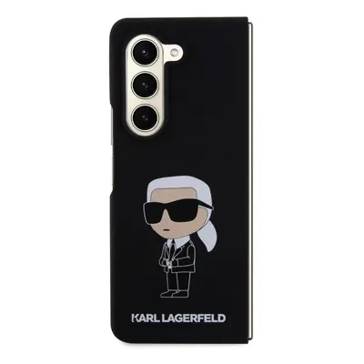 Zadní kryt Karl Lagerfeld Liquid Silicone Ikonik NFT pro Samsung Galaxy Z Fold5, black