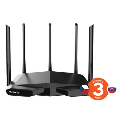 Tenda TX27 Pro AXE5700 WiFi6E Router, 1x GWAN, 3x GLAN, IPv6, BSS Color, VPN server, WPA3