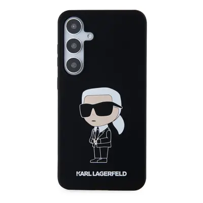 Zadní kryt Karl Lagerfeld Liquid Silicone Ikonik NFT pro Samsung Galaxy S24+, black