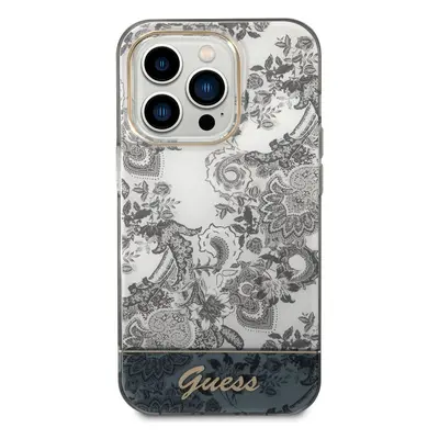 Zadní kryt Guess PC/TPU Toile De Jouy Case pro Apple iPhone 14 Pro, šedá