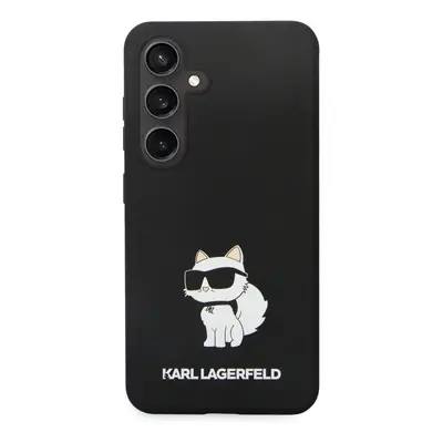 Zadní kryt Karl Lagerfeld Liquid Silicone Choupette NFT pro Samsung Galaxy S24, black