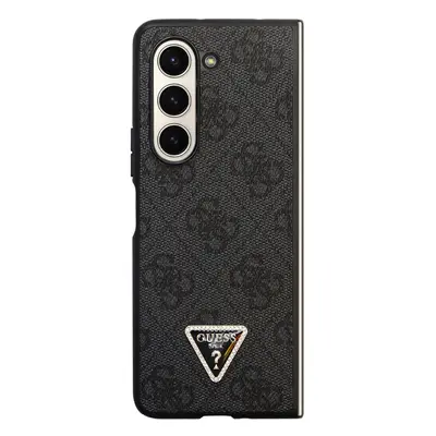 Zadní kryt Guess Leather Triangle Case pro Samsung Galaxy Z Fold5, šedá