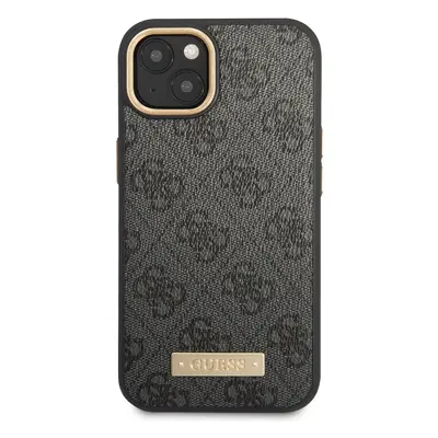 Zadní kryt Guess PU 4G MagSafe Case pro Apple iPhone 14 Plus, černá