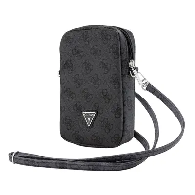 Taška Guess PU 4G Triangle Logo Wallet Phone Bag Zipper, černá