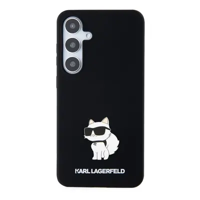 Zadní kryt Karl Lagerfeld Liquid Silicone Choupette NFT pro Samsung Galaxy S24+, black