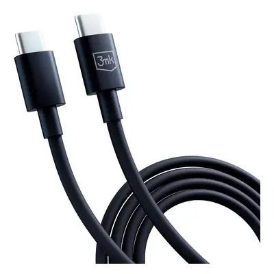 3mk datový kabel - Hyper Cable USB-C / USB-C 100W 1.2m, černá