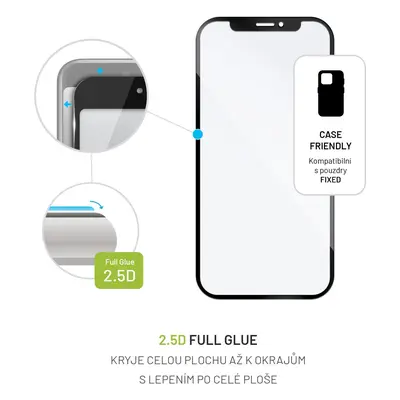 Tvrzené sklo FIXED Full-Cover pro Honor X7a, černá