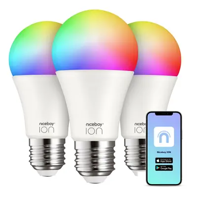 Niceboy ION SmartBulb RGB E27 12W set 3ks