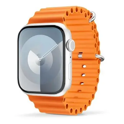 Silikonový řemínek Epico Ocean pro Apple Watch 38/40/41mm, oranžová