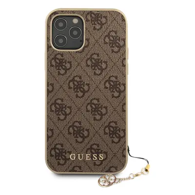 Guess 4G Charms zadní kryt GUHCP12MGF4GBR Apple iPhone 12/12 Pro brown