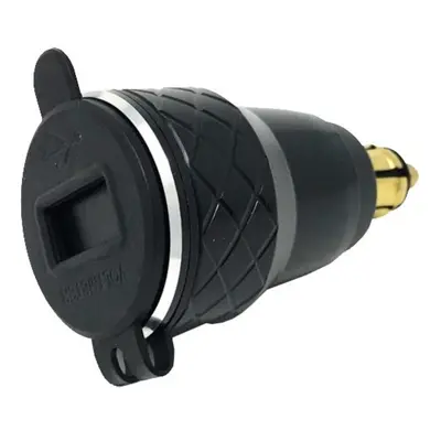 DIN adaptér Interphone s 2x USB výstupem pro motocykly, max. 4.2 A, černý