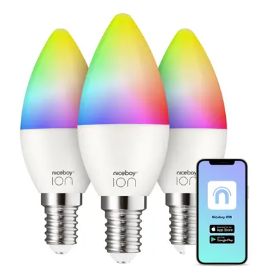 Niceboy ION SmartBulb RGB E14 6W set 3ks