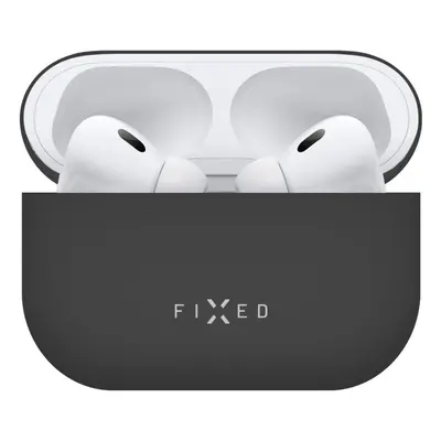 Ultratenké silikonové pouzdro FIXED Silky pro Apple AirPods Pro 2, černá