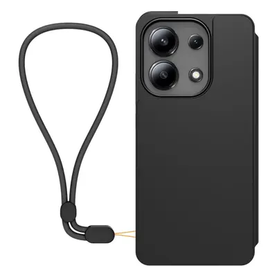 Flipové pouzdro Made for Xiaomi Book s poutkem pro Xiaomi Redmi Note 13 4G, černá