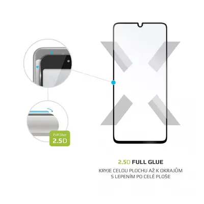 Ochranné tvrzené sklo FIXED Full-Cover pro Samsung Galaxy A41, černá