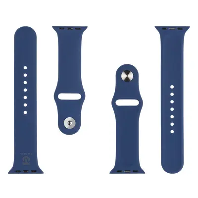 Silikonový řemínek Tactical 837 pro Apple Watch 1/2/3/4/5/6/7/8/9/SE 38/40/41mm, navy blue