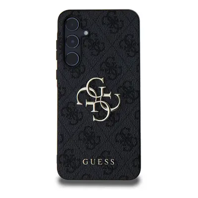 Zadní kryt Guess PU 4G Metal Logo pro Samsung Galaxy A55 5G, šedá