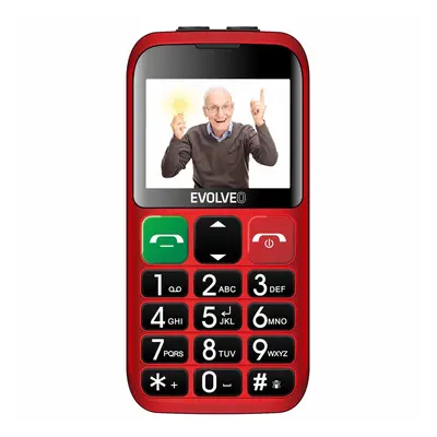 Evolveo EasyPhone EB červená barva